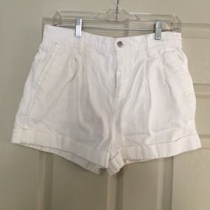 White high waist shorts size 29